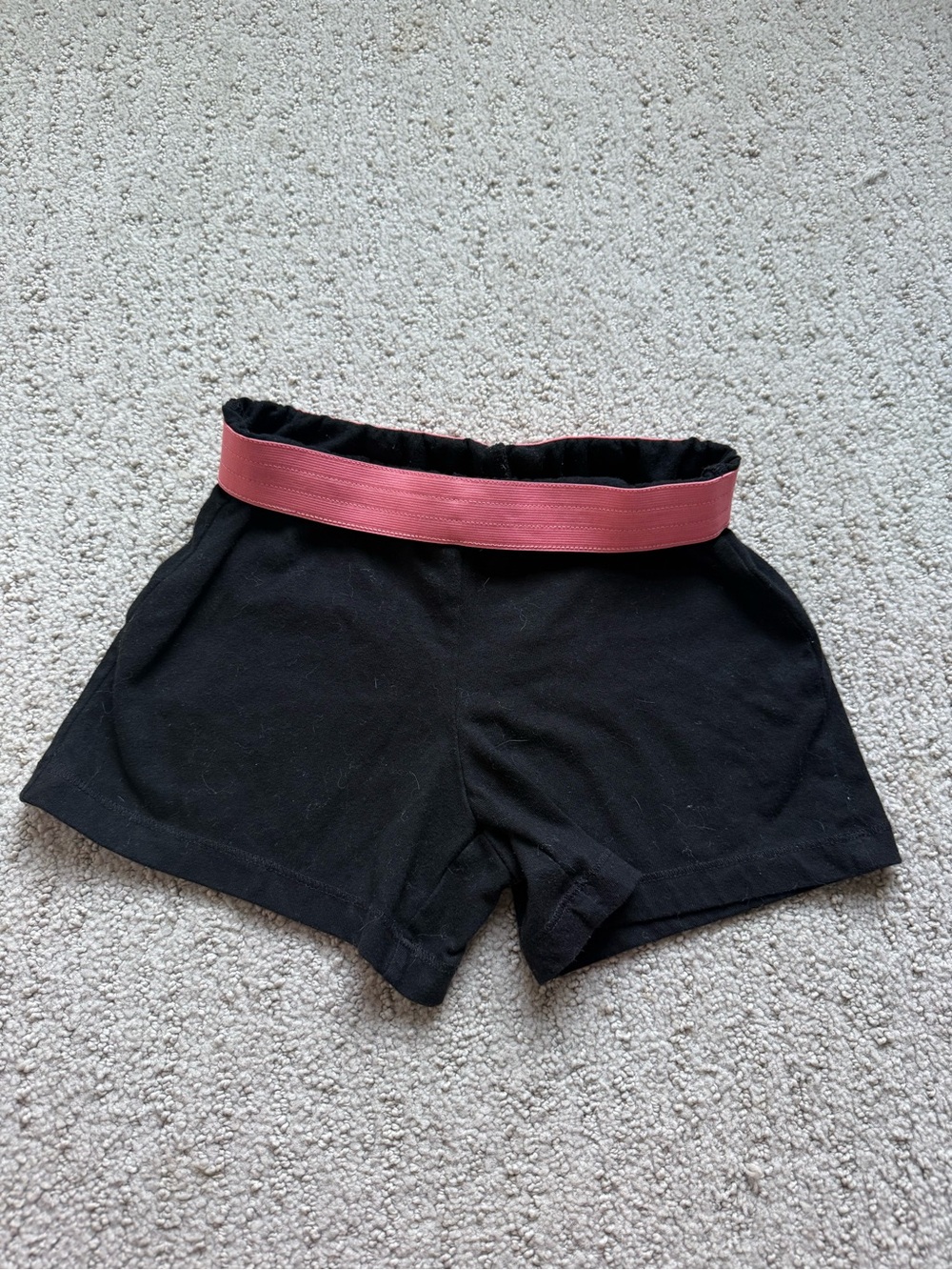 wonder nation Black Shorts with Pink Waistband